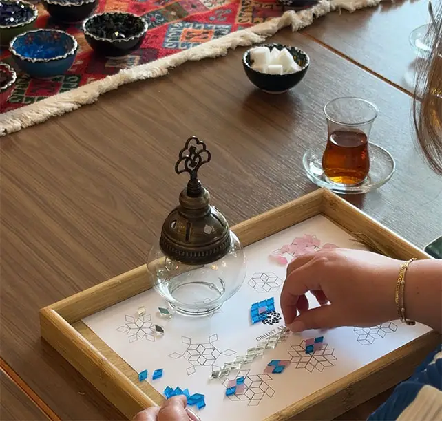 Mosaiklampe selber machen