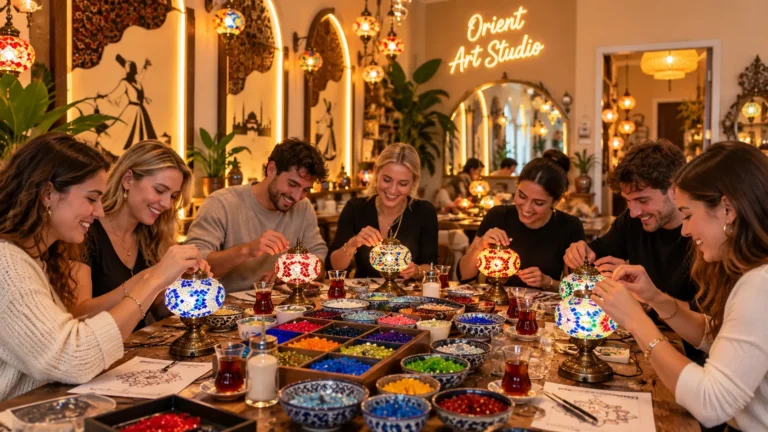 Geburtstag feiern in Berlin beim gemeinsamen Mosaiklampen-Workshop